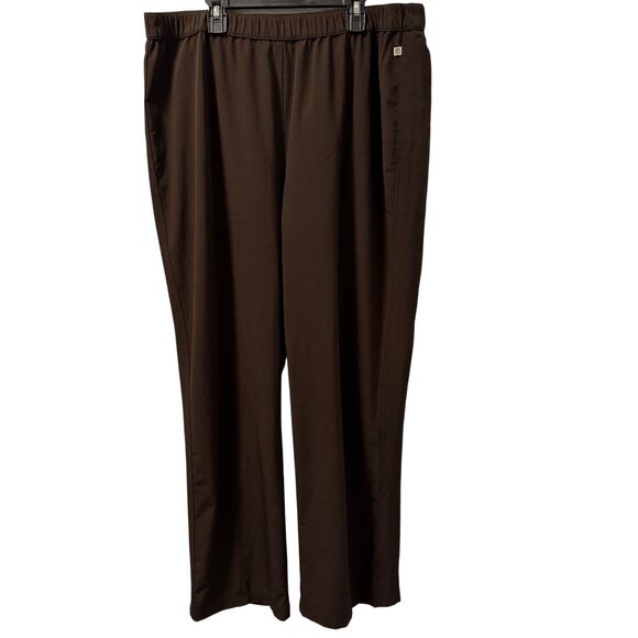 Zenergy By Chicos Brown Straight-Leg Pants Size XL women’s pants - Picture 1 of 12